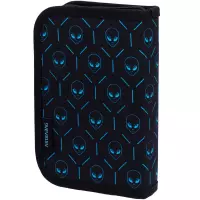 2. AstraBag Piórnik AC1 Pojedynczy Dwuklapkowy bez Wyposażenia Neon UFO 503025015