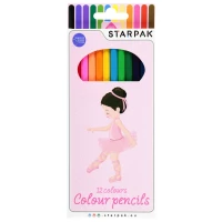 1. Starpak Kredki Ołówkowe 12 kolorów Balerina 490900