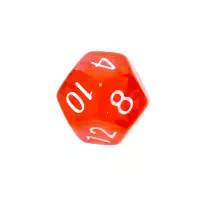 4. Komplet kości REBEL RPG - Mini Kryształowe - Czerwone