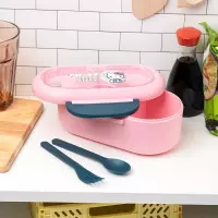 5. Pudełko na Lunch + Sztućce - Hello Kitty 
