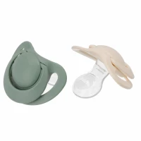 4. Nuk Smoczek Uspokajający Silikonowy 0-6m For Nature Zielony 2szt 549049