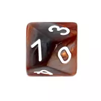 8. Komplet kości REBEL RPG - Dwukolorowe - Brązowo-szare