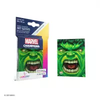 4. Gamegenic: Marvel Champions Art Sleeves (66x91 mm) - Koszulki na Karty - Hulk 50+1 szt.