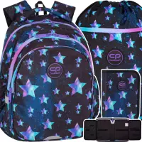 1. CoolPack Zestaw Szkolny Star Night 3el. Plecak F029830+ Piórnik  F076830 + Worek F070830