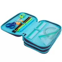 3. CoolPack Jumper 3 Piórnik Trzykomorowy Z Wyposażeniem Mrs Unicorn F067935