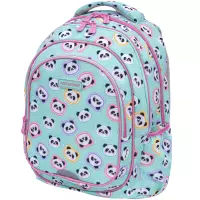 3. AstraBag Plecak Szkolny AB300 Minty Pandas 502025011