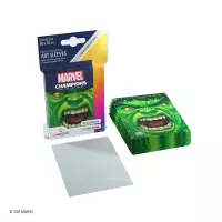 3. Gamegenic: Marvel Champions Art Sleeves (66x91 mm) - Koszulki na Karty - Hulk 50+1 szt.