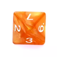 9. Komplet kości REBEL RPG - Perłowe - Ciemnożółte (ZZ)