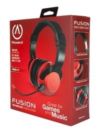 1. PowerA PS4/XO/SWITCH/PC/MOBILE Słuchawki Przewodowe Fusion Crimson Fade