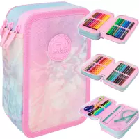 5. CoolPack Jumper 3 Piórnik Trzykomorowy Z Wyposażeniem Tie Dye F067912