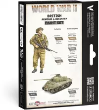 3. Vallejo: 70.204 - Model Color - WWII British Armour & Infantry (6 x 18 ml)