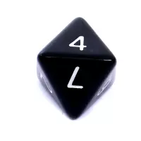 3. Komplet kości REBEL RPG - Matowe - Czarne