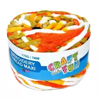 2. Craft With Fun Ozdoba Dekoracyjna Mulina Zielona 463454