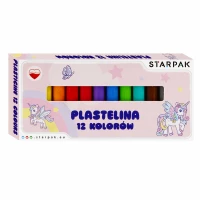 5. Starpak Plastelina 12 kolorów Unicorn 536880