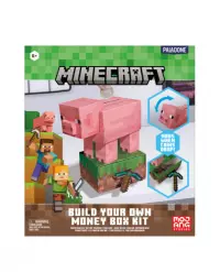1. Zestaw do Samodzielnego Montażu Skarbonki Minecraft  - Świnka