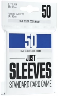 1. Gamegenic: Just Sleeves - Standard Card Game Sleeves (66x91 mm) - Koszulki na karty - Niebieskie  50 sztuk