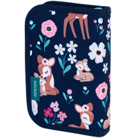 5. AstraBag Piórnik AC1 Pojedynczy Dwuklapkowy bez Wyposażenia Baby Deer 503024048