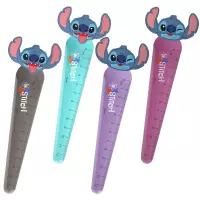 3. CoolPack Linijka 12 cm z Główką Stitch Black 91385PTR