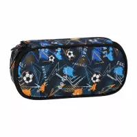 4. Starpak Piórnik Szkolny Tuba Usztywniana z Organizerem Football 550906