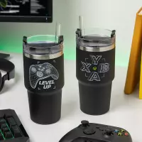 2. Kubek Podróżny Gracza ze Słomką Xbox - 600 ml