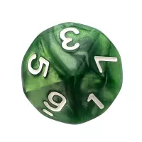 4. Komplet kości REBEL RPG - Perłowe - Zielone