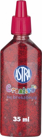 2. Astra Creativo Klej Brokatowy 35 ml 332114003 Czerwony