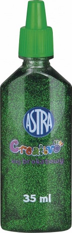 2. Astra Creativo Klej Brokatowy 35 ml 332114003 Zielony
