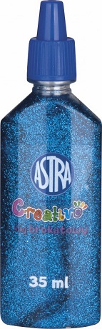 2. Astra Creativo Klej Brokatowy 35 ml 332114003 Niebieski