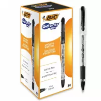 2. Bic Długopis ze Skuwką Gelocity Stic 30 Sztuk Czarny 1010266