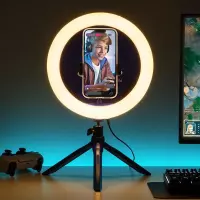 2. Lampka do Streamingu Playstation z Uchwytem na Telefon