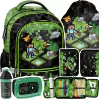 1. Paso Zestaw Szkolny 5el. Pixel Game Plecak PP24XL-260 + Piórnik PP24XL-P001 + Worek PP24XL-712