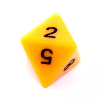 9. Komplet kości REBEL RPG - Matowe - Żółte