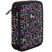 6. Hash Piórnik AC2 Dwukomorowy bez Wyposażenia Holo Neon Kitty 503022035