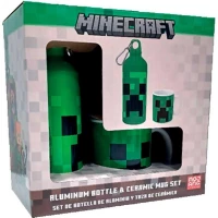 1. Zestaw Minecraft: Butelka Wielokrotnego Użytku + Kubek
