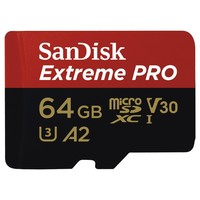 6. Sandisk Micro SD 64GB Extreme Pro (microSDXC) 170MB/s C10 UHS-I U3 V30 A2