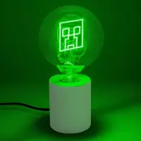 6. Lampka - Żarówka Neonowa Minecraft Creeper