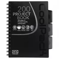 3. Coolpack Kołozeszyt Black A5 100 Kartek Kratka 94122CP