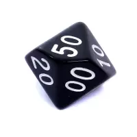 7. Komplet kości REBEL RPG - Matowe - Czarne