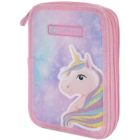 1. AstraBag Piórnik AC2 Dwukomorowy bez Wyposażenia Fairy Unicorn 503022049