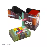 9. Gamegenic: Star Wars Unlimited - Soft Crate - Pudełko na Karty - Obi-Wan Kenobi / Darth Maul