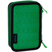 4. AstraBag Piórnik Trzykomorowy z Wyposażeniem AC31 Pixel Hero 503024057