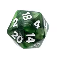 7. Komplet kości REBEL RPG - Perłowe - Zielone