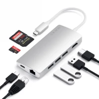 2. Satechi Aluminium Adapter V2 - Aluminiowy Adapter do Urządzeń Mobilnych USB-C Silver
