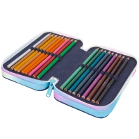 2. Coolpack Jumper 3 Piórnik Trzykomorowy z Wyposażeniem Blue Unicorn F067670
