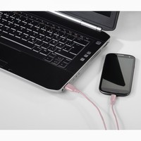 6. Hama Kabel USB-C - USB 2.0 A Flexi-Slim 0.75 M Różowy