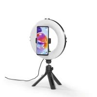 13. Hama Lampa Pierścieniowa z Mini Statywem Spotlight Smart 80