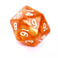 4. Komplet kości REBEL RPG - Perłowe - Ciemnożółte (ZZ)