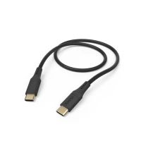 1. Hama Kabel Ładujący DATA "FLEXIBLE", USB-C - USB-C 1,5m Silikon Czarny