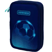 5. AstraBag Piórnik AC2 Dwukomorowy bez Wyposażenia Football Light 503025024