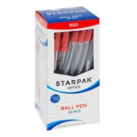 1. Starpak Długopis Zamykany Crystal Czerwony 50 sztuk 144363